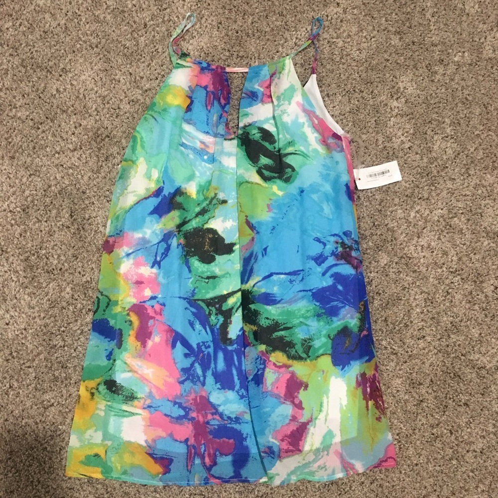 Small water color dress from red dress boutique